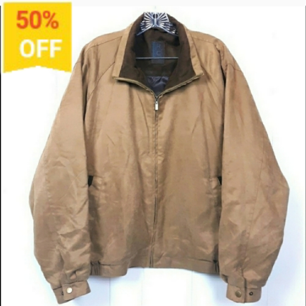 R C Comstock Expedition Jacket Tan Large L